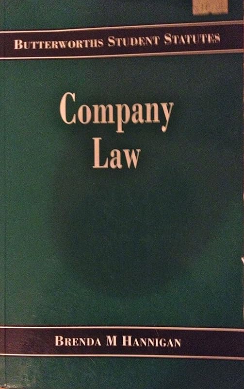 Company law (Butterworths student statutes) by Brenda Hannigan