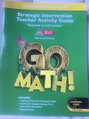 Strategic Intervention and Rti Activity Guide W/O Annos Grade 1 (Go Math!)