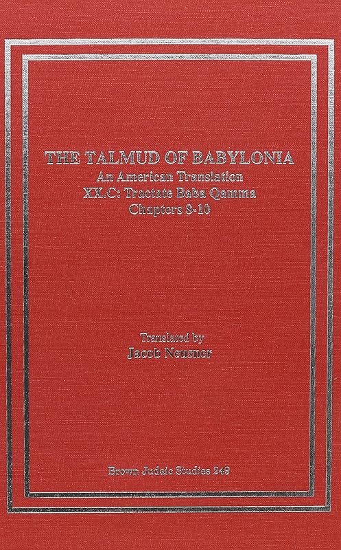 The Talmud of Babylonia: An American Translation, Vol. 20 - Tractate Baba Qamma, Part C: Chapters 8-10 by Jacob Neusner