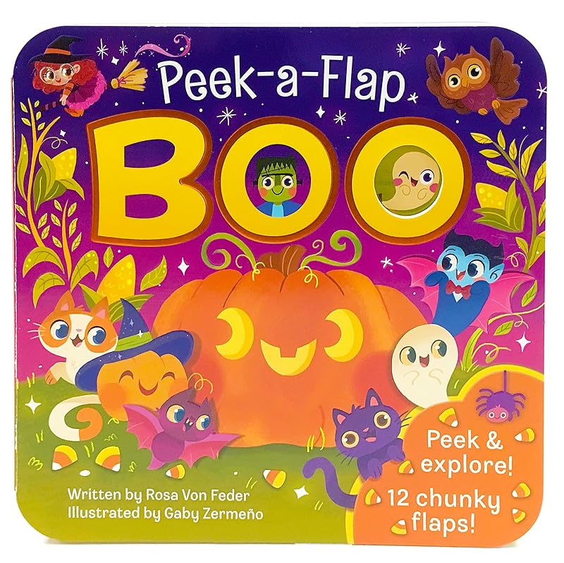 Boo Halloween Lift-a-Flap Board Book Ages 0-4 (Peek-A-Flap) by Rosa Von Feder