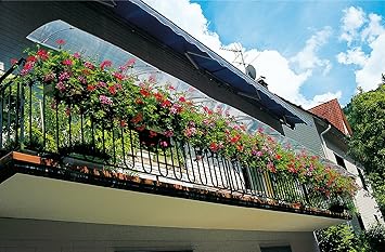 Beckmann KG REB Regenschutz für Balkonkasten, Größe 2 - demannxh20