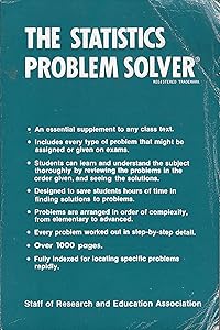 Statistics Problem Solver (Problem Solvers Solution Guides)
