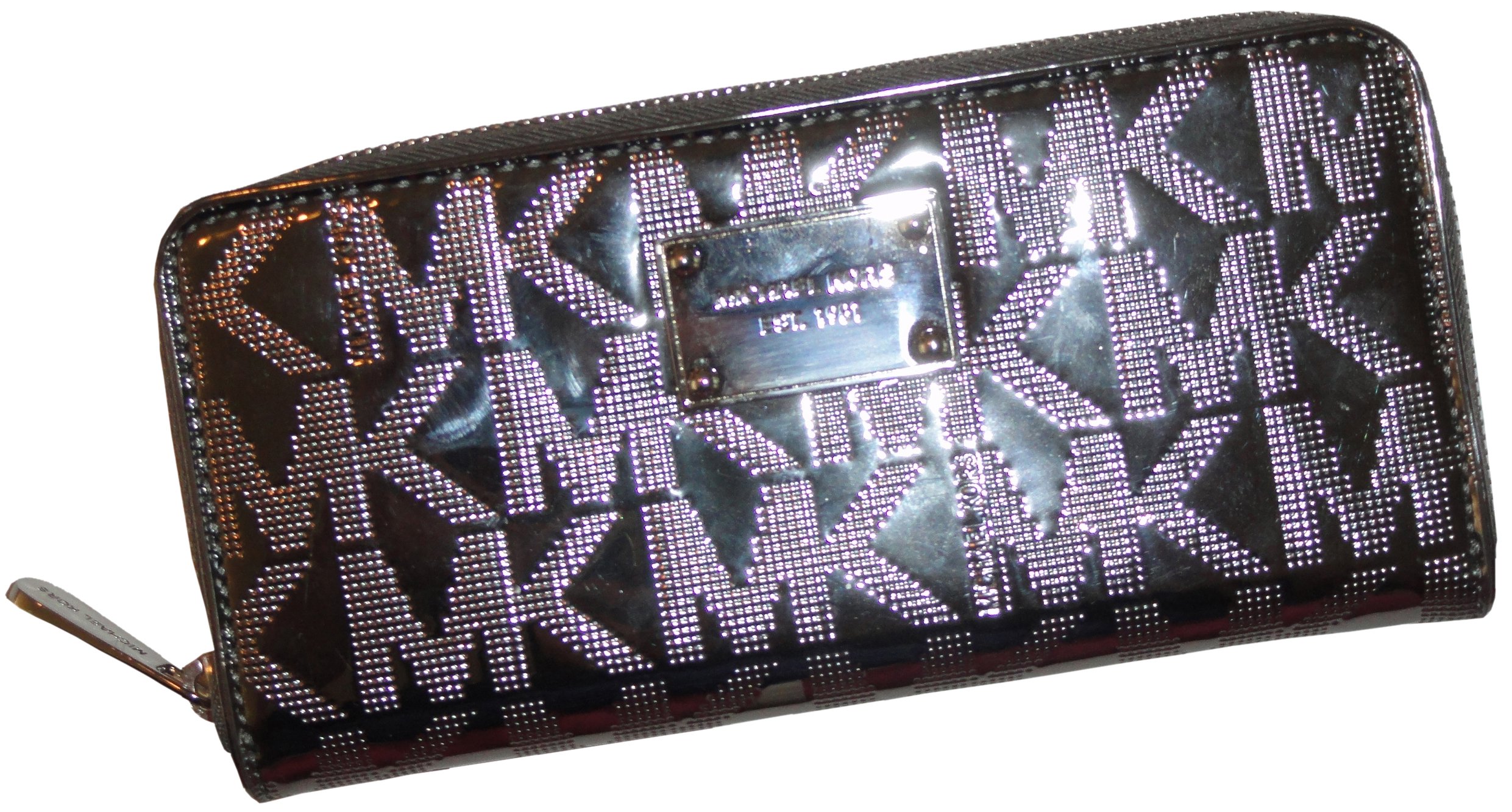 womens michael kors items continental signature mirror metallic