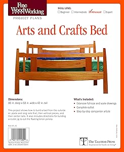 Fine Woodworking's Arts and Crafts Bed Plan by Editors of Fine Woodworking