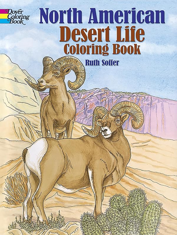 North American Desert Life Coloring Book (Dover Nature Coloring Book) by Ruth Soffer
