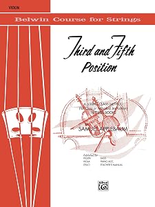 3rd and 5th Position String Builder: For Violin (Belwin Course for Strings)