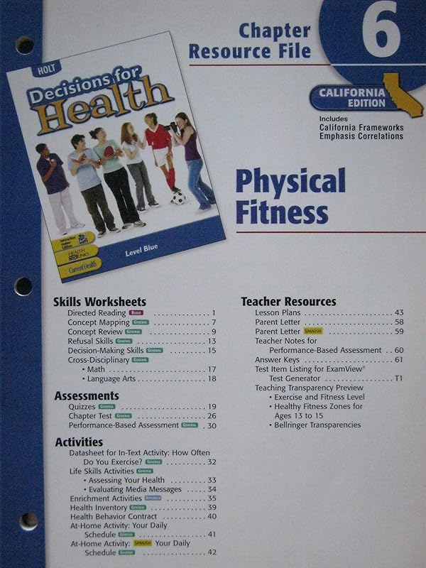 CA Ch Res #6 Dechlth Blu 2005 by Rinehart and Winston Holt