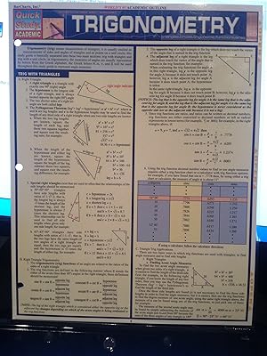 Trigonometry (Quickstudy Reference Guides - Academic)