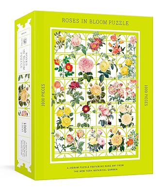 Roses in Bloom Puzzle: A 1000-Piece Jigsaw Puzzle Featuring Rare Art from the New York Botanical Garden: Jigsaw Puzzles for Adults