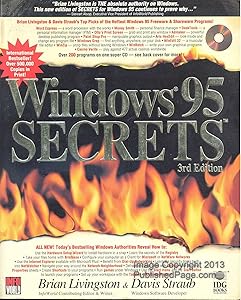 Windows 95 Secrets by Brian; Straub Davis Livingston