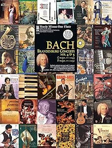J.S. Bach - Brandenburg Concerti Nos. 4 & 5: Music Minus One Flute Deluxe 2-CD Set