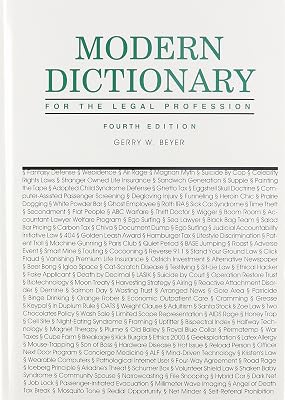 Modern Dictionary for the Legal Profession