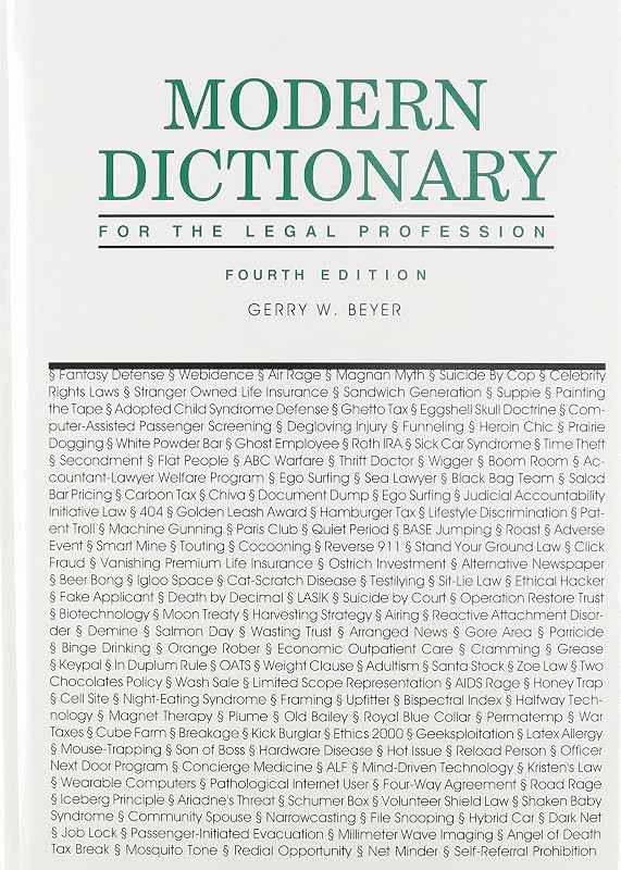 Modern Dictionary for the Legal Profession by Gerry W. Beyer