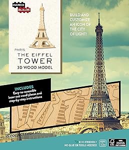 IncrediBuilds: Paris: Eiffel Tower 3D Wood Model