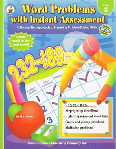 Word Problems with Instant Assessment (A Step-by-Step Approach to Improving Problem-Solving Skills, Grade 3)