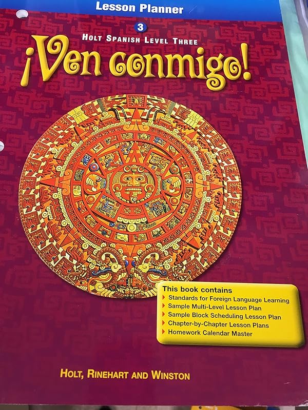 Lesson Planner Ven Conmigo! LV 3 2000 (Spanish Edition) by Inc. Holt, Rinehart, and Winston