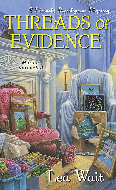 Threads of Evidence (Mainely Needlepoint series Book 2) by Lea Wait