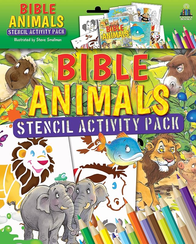 Bible Animals Stencil Activity Pack by Tim Dowley