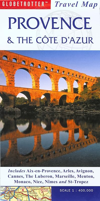 Provence & Cote d'Azur Travel Map (Globetrotter Travel Map) by Globetrotter