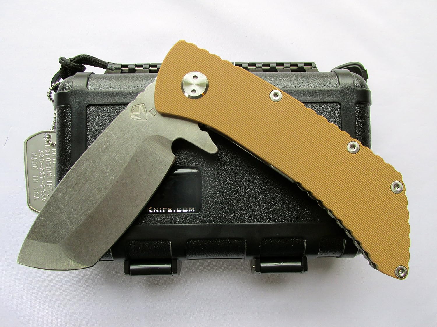 

Medford Knife and Tool TFF-2 Lightweight Machete Folder Knife Coyote Brown G-10