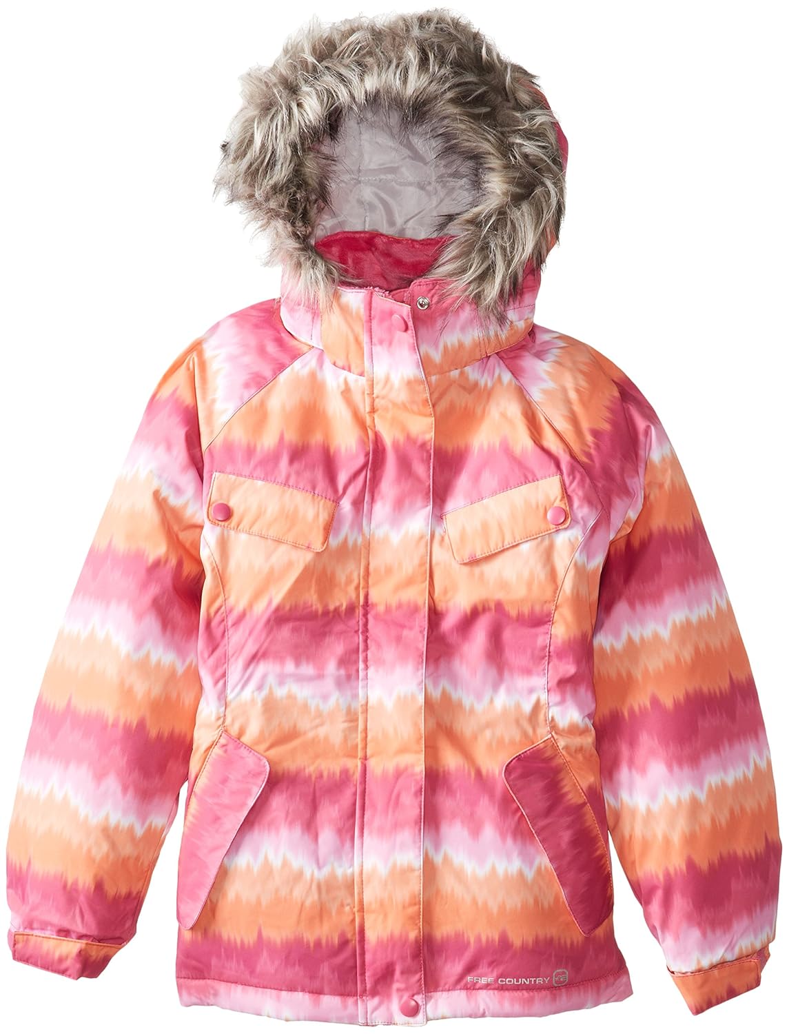 

Free Country Big Girls' Tie-Dye Boarder Winter Coat