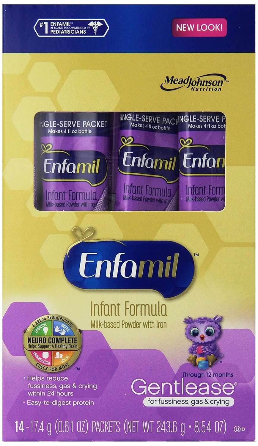 enfamil gentlease infant formula milk-based powder with iron