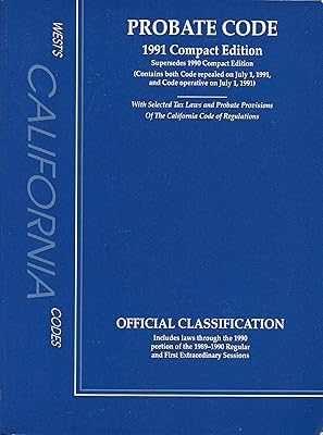 West's California Codes Probate Code 1991 Compact Edition