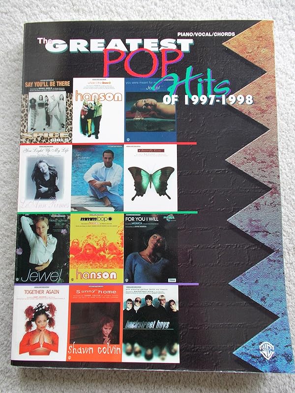 The Greatest Pop Hits of 1997-1998: Piano/Vocal/Chords (`) by Alfred Music