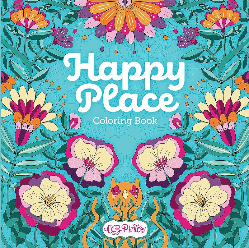 Happy Place Coloring Book by Car Pintos