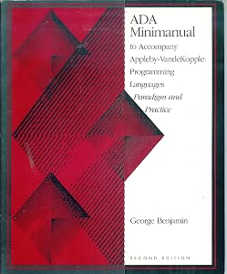 Ada Minimanual to Accompany Programming Languages by Benjamin