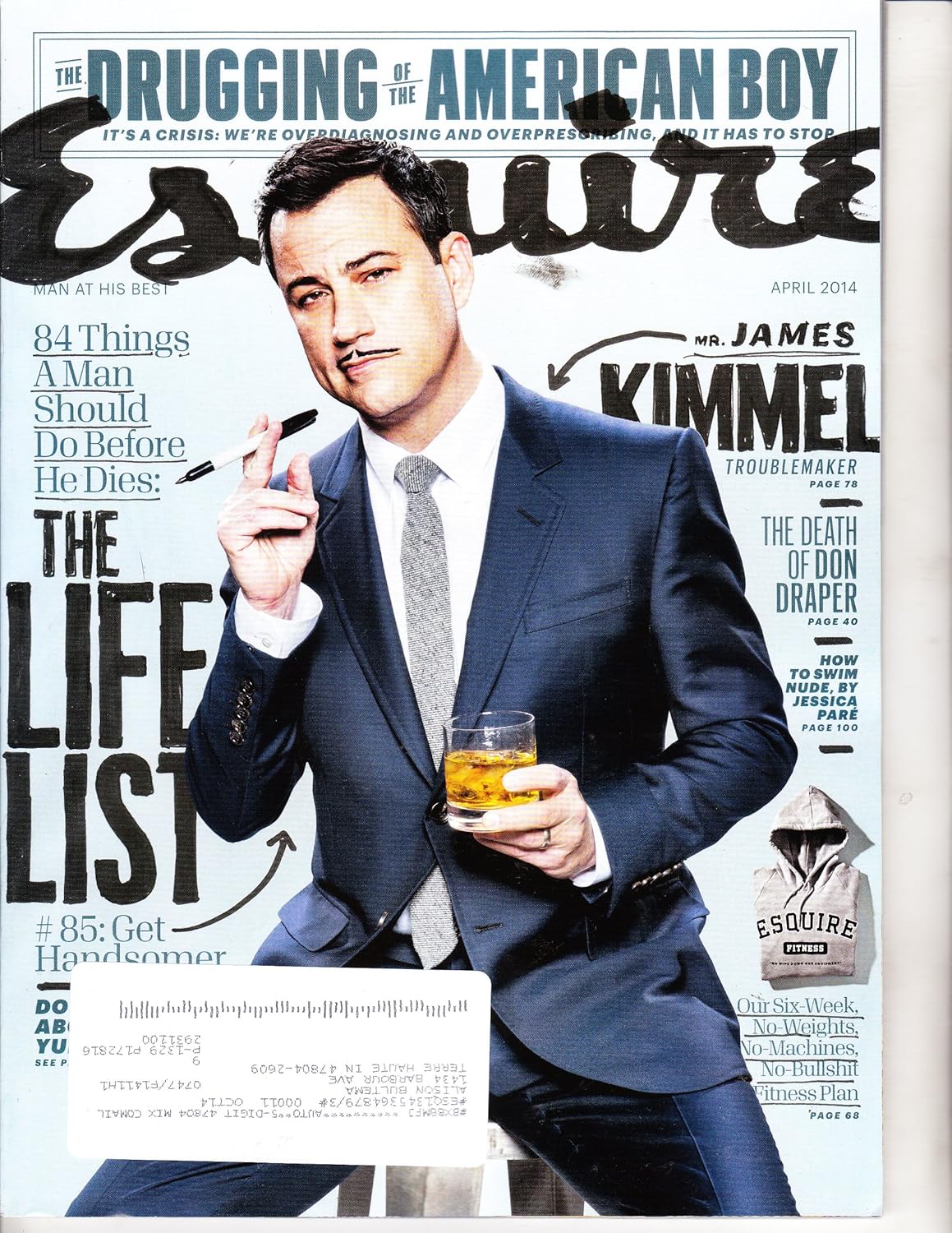 

Esquire Magazine April 2014 James Kimmel