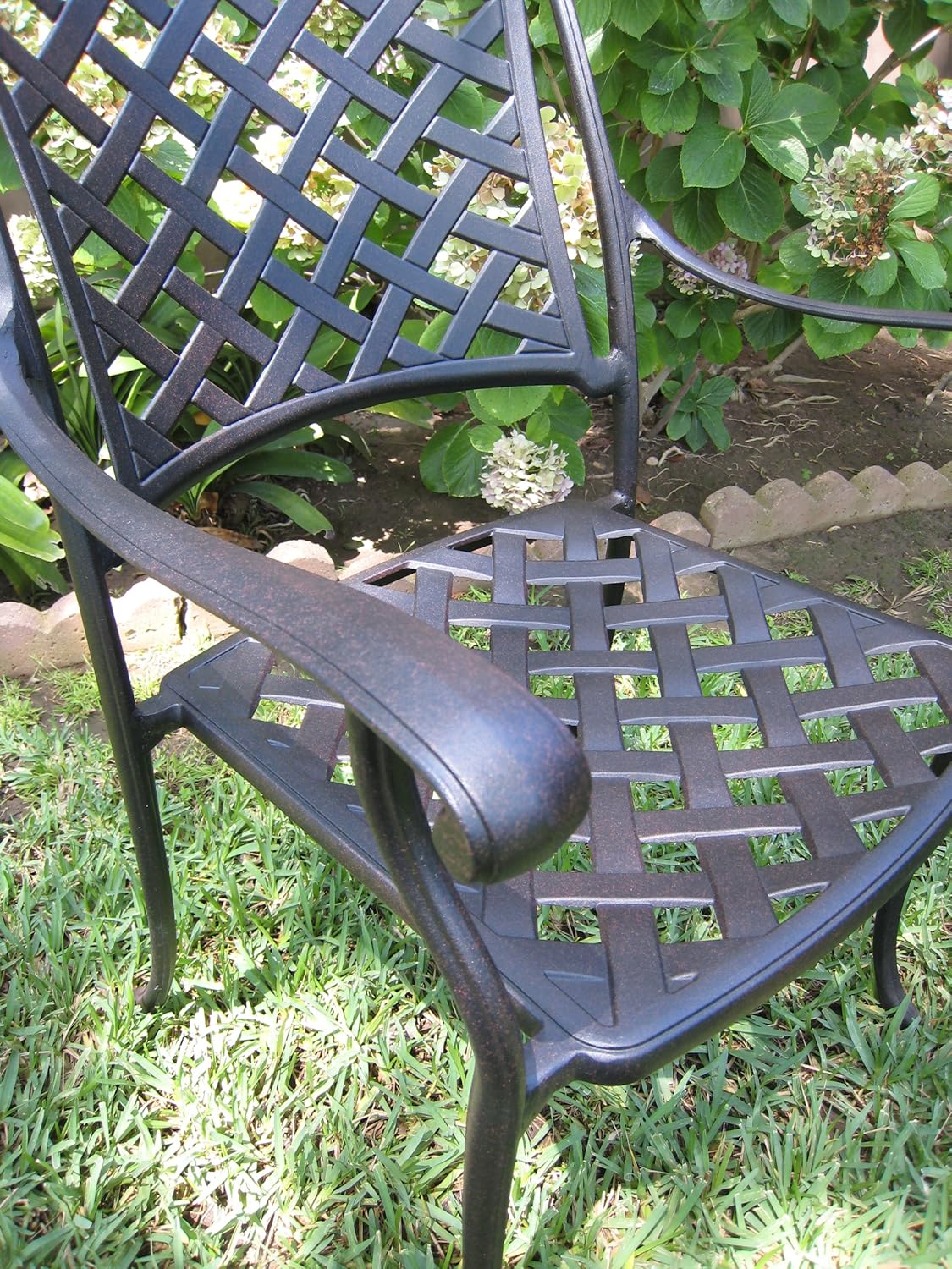 ebay yard garden outdoor living on Kawaii Collection Outdoor Cast Aluminum Patio Furniture 7 Piece Dining Set Mlv42 609722581219 Ebay