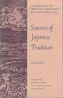Sources of Japanese Tradition, Vol. 1