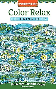 Color Relax Coloring Book: Perfectly Portable Pages (On-the-Go Coloring Book) (Design Originals) Extra-Thick High-Quality Perforated Pages; Convenient 5x8 Size is Perfect to Take Along Wherever You Go