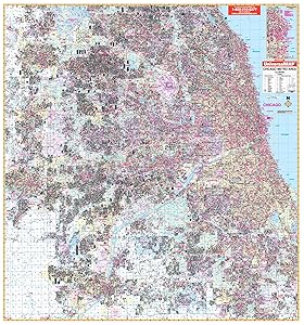 2009 Chicago, IL Metro (City Wall Maps) by Universal Map