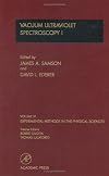 Vacuum Ultraviolet Spectroscopy I, Volume 31 (Experimental Methods in the Physical Sciences)