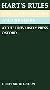Rules for Compositors and Readers at the University Press, Oxford