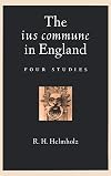 The ius commune in England: Four Studies
