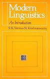 Modern Linguistics. An Introduction