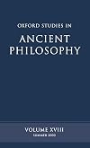Oxford Studies in Ancient Philosophy. Volume XVIII: Summer 2000
