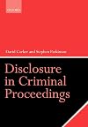 Disclosure in Criminal Proceedings