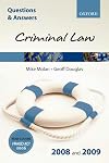 Q & A: Criminal Law 2008 and 2009 (Questions & Anwers)