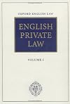ENGLISH PRIVATE LAW: VOLUME I.