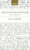 Twentieth century poetry selves and situations