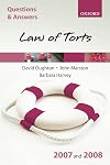 Q and A: Law of Torts 2007-2008 (Blackstone's Law Questions and Answers)