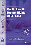 Blackstone's Statutes on Public Law & Human Rights 2012-2013