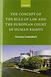 The Concept of the Rule of Law and the European Court of Human Rights