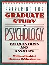 Preparing for Graduate Study in Psychology: 101 Questions and Answers