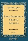 Some Prominent Virginia Families, Vol IV
