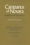 Campanus of Novara and Medieval Planetary Theory: Theorica Planetarum (University of Wisconsin Publications in Medieval Science)